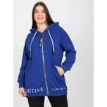 Modrá mikina na zip -RV-BL-8302.78-dark blue Velikost: ONE SIZE