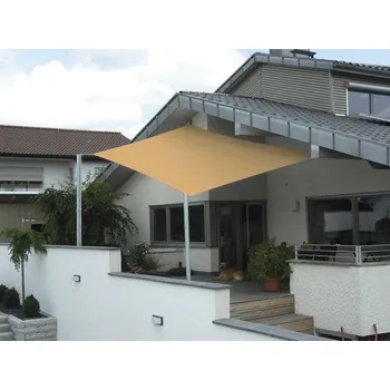 Krycí plachta Sluneční plachta 4x napínací lanko, PES 280 g/m², sisal 250x350x300 cm