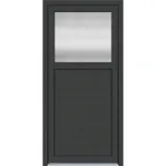 Solid Elements Vedlejší vchodové dveře Premium Easy, 90 P, rozměr vč. zárubně: 980 × 1980 mm, plast, pravé, antracit, prosklené W1DRBCZTK2.0034