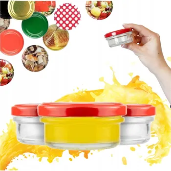 Sklenice Sklenice s víčkem Bimberek, průměr 66 mm, 5 ks