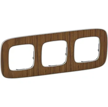 Trojrámeček Valena Allure ořech Legrand 754463