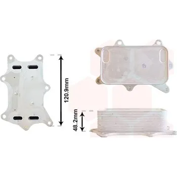 Motor automobilu Olejový chladič pro motorový olej VAN WEZEL 30013733