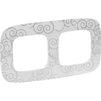 Dvojrámeček Valena Allure chrom narcis Legrand 754342