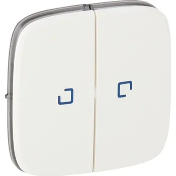 vypínač Kryt vypínače dvojitý Valena Allure bílá s průzorem Legrand 755225