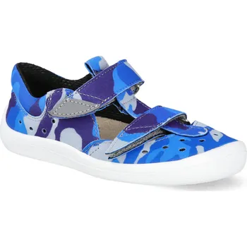 Dívčí sandály Barefoot sandály Beda - Blue Military modré Velikost: 29