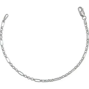 Náramek Stříbrný náramek rolo s ovály délka náramku 17cm