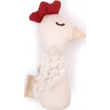 Filibabba Lněné chrastítko Kuře