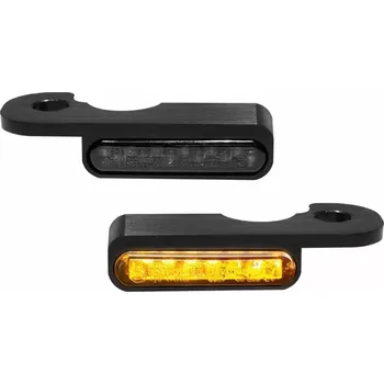 Osvětlení pro motocykl Led blinkry na řidítka motocyklu HEINZ BIKES TURN SIGNALS pro HARLEY DAVIDSON FXSE ( PRO STREET BREAKOUT, CVO A FXSBSE BREAKOUT CVO W ) HYDRAULICKÁ SPOJKA 2016-2017 barva černá