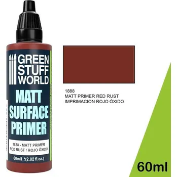 Green Stuff World Matt Surface Primer 60ml - Red (Green Stuff World)