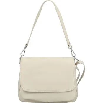 Kabelka Dámská kožená crossbody kabelka krémová - Delami Madleen krémová