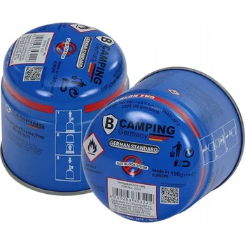 Outdoor vaření Plynová kartuše - náplň do vařiče, hořáku 190 g propichovací Camping Germany