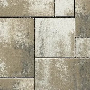 Venkovní dlažba Zámková dlažba Citytop Elegant Kombi 8 cm bílohnědočerná