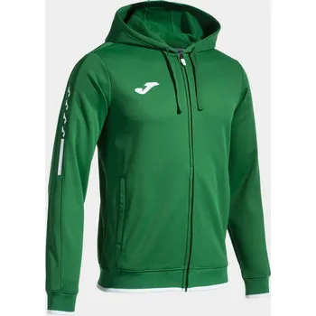 Pánská mikina JOMA OLIMPIADA MIKINA S KAPUCÍ DĚTSKÁ - Zelená - velikost 4XS