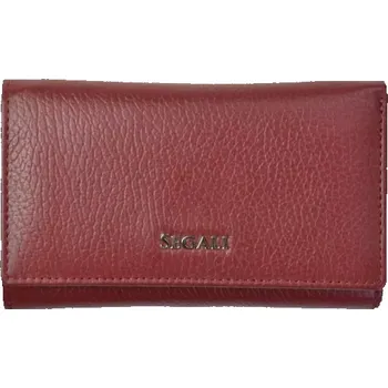 SEGALI Dámská kožená peněženka SG-27074 bordo