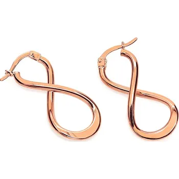 Náušnice Náušnice se symbolem nekonečno z růžového zlata, 14K IZ11741R + dárkové balení LUXUS zdarma