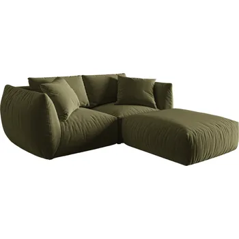 Pohovka Micadoni Sametová rohová pohovka Chris 220 cm, levá/pravá