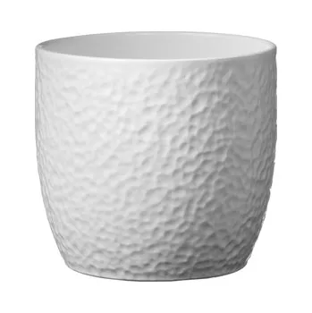 Květináč Keramický květináč Boston matný 13 cm bílý