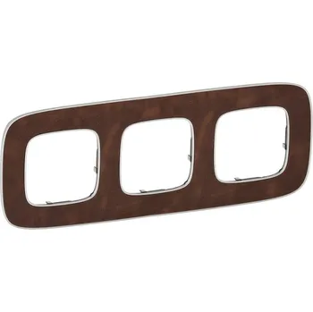 Trojrámeček Valena Allure kůže Legrand 754453