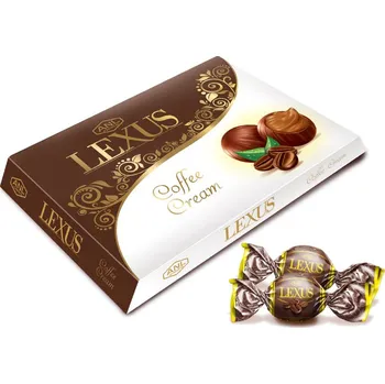 Bonboniéra Bonboniéra LEXUS 150 g mléčná s kávovou náplní (Milky Compound Chocolate with Coffee Cream)