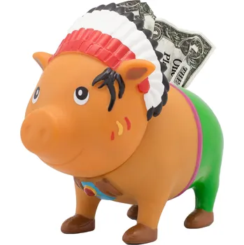 Pokladnička Lilalu Pokladnička prasátko indiánský náčelník