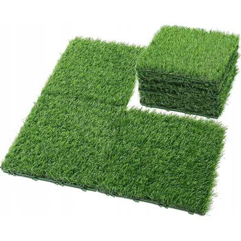 umělá květina UMĚLÁ TRÁVA TRÁVNÍK NA BALKON TERASU ZAHRADU DEKORATIVNÍ KRÁSNÁ 30x30cm