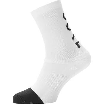 GORE M Mid Brand Socks white/black