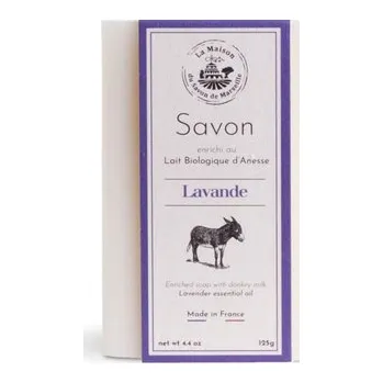 Mýdlo La Maison du Savon de Marseille Mýdlo s oslím mlékem DUO Lavande/Lait d'anesse, Levandule/Oslí mléko 125g