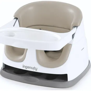 Jídelní židlička Ingenuity INGENUITY Jídelní židlička na židli 2v1 Baby Base Cashmere 6m+ do 22 kg