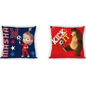 Polštář Bavlněný POLŠTÁŘ Máša a medvěd 40x40 cm