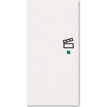 vypínač Kryt 2násobný levý, symbol "scény" ABB Levit M 6220H-A02103 68 perleťová