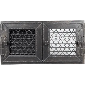 Krbové nářadí KRATKI Krbová mřížka RETRO 22X45 grafit