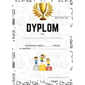 Diplom sportovní soutěže tělocviku A4 - vzor W0010