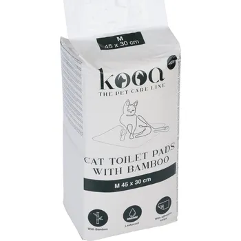 kooa výcviková podložka s bambusem pro kočky střední: 45x30cm, 80 kusů