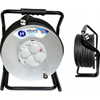 Napájecí kabel PRODLUŽOVACÍ KABEL OCELOVÝ BUBNEN VELKÝ OW H05RR-F 3x2,5 GUMOVÝ 3m