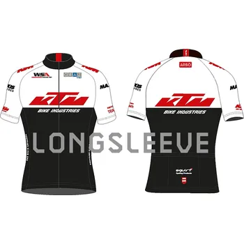 cyklistický dres Dres KTM RUKÁV, ČERNÁ/ČERVENÁ/BÍLÁ. M