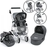 Bayer Chic Kočárek pro panenky Kombi Emotion 3v1 - 637 76 Jeans Grey