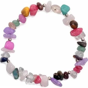 Náramek Náramek sekaný z mixu polodrahokamů obvod cca 17 až 23 cm