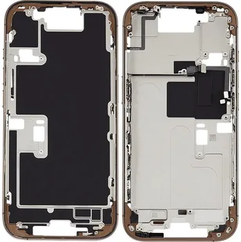 Náhradní díl pro mobilní telefon Středový rám iPhone 16 Pro pouštní titan + boční tlačítka IPH0896