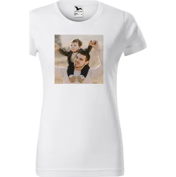 Tričko - Dámské tričko s vlastní fotografií Barva: Bílá, Velikost: XL
