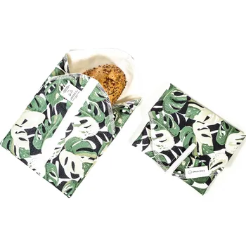 Svačinový box Green Smile Svačinový ubrousek - Monstera