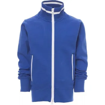 Chlapecká mikina Payperwear Dětská mikina Junior+ s kontrastním zipem Barva: modrá královská - bílá, Velikost: 11-12 let