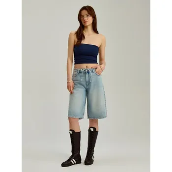 Džínové kraťasy bermudy - 44 - House - modrý - 321EQ-05J