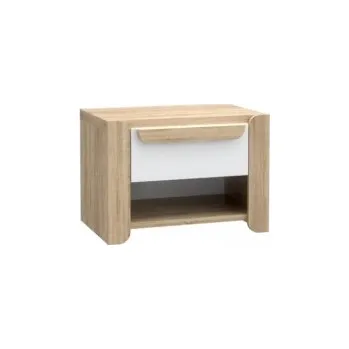 Noční stolek Noční stolek Nikki - dub sonoma/bílá