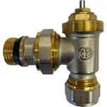 Radiátorový ventil s připojením na Al-Pex trubku Ø 16mm, rohový