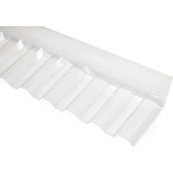 Průsvitná krytina Palram Napojení na stěnu čelní (trapéz) 76 x 18