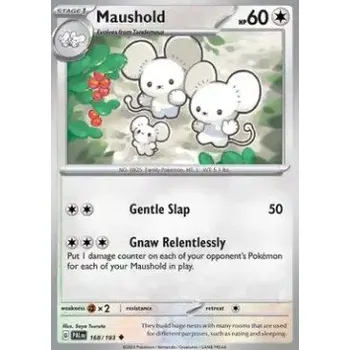 Volný čas Pokémon PAL 168/193 Maushold - Paldea Evolved Stav: Near Mint, Verze: REVERSE HOLO