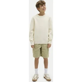 Pánské oblečení Jack & Jones Junior Šortky z materiálu Karl 12269498 Béžová Loose Fit 176