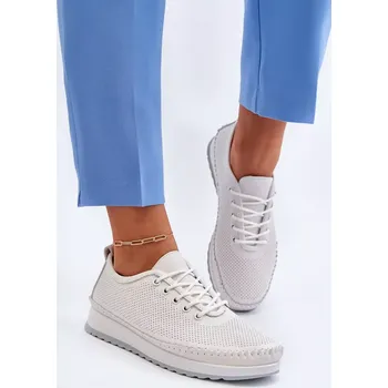 Dámské tenisky Dámské kožené sportovní boty tenisky bílé Lalnai 38