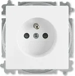 Zásuvka jednonásobná bezšroubová, s clonkami ABB Future linear, Solo, Solo carat, Busch-axcent 6619B-A0635784 studio bílá
