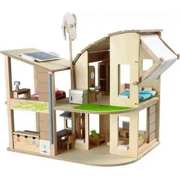 Domeček pro panenku PlanToys Ekodomek s nábytkem